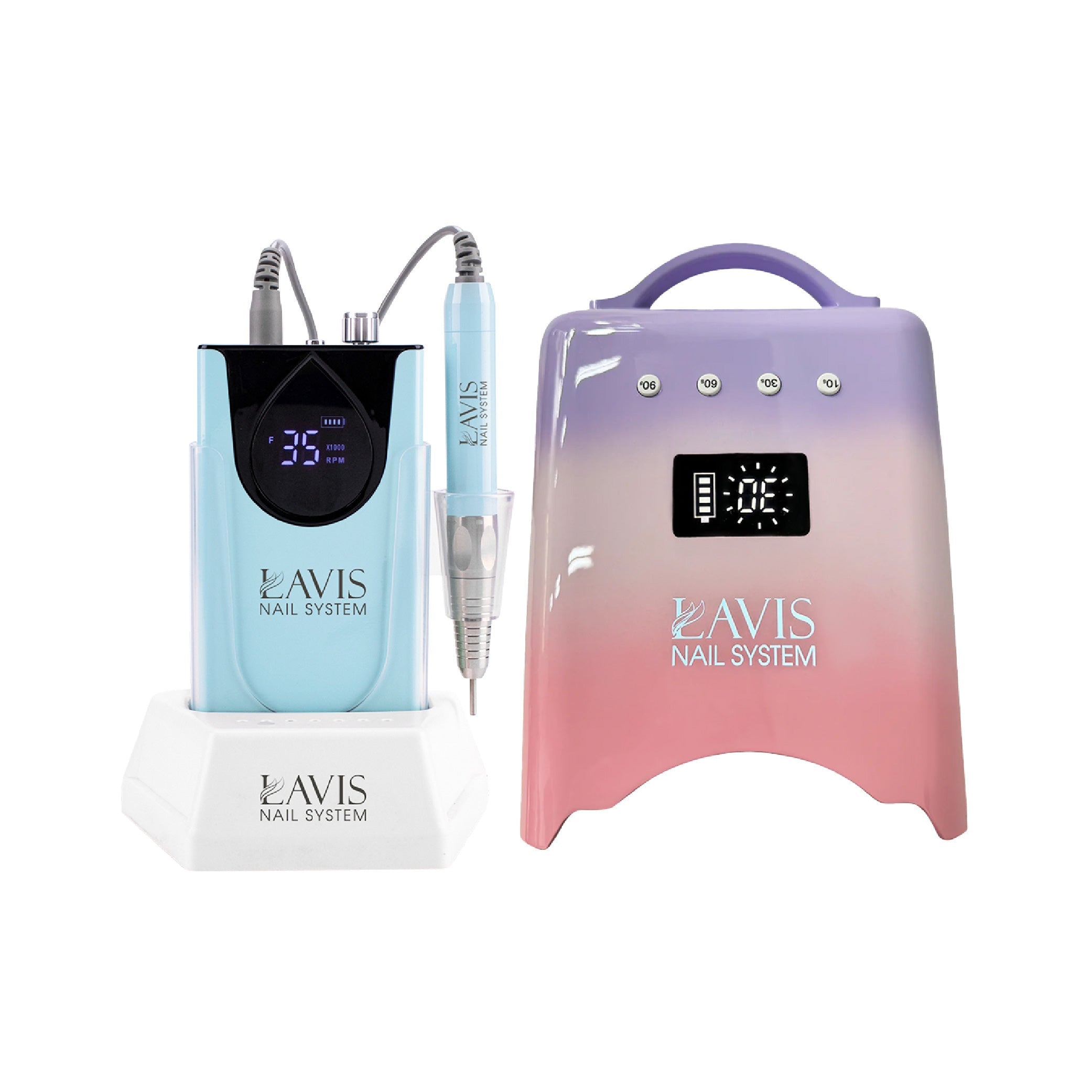 LAVIS Nail Drill + UV/LED Nail Lamps - FG