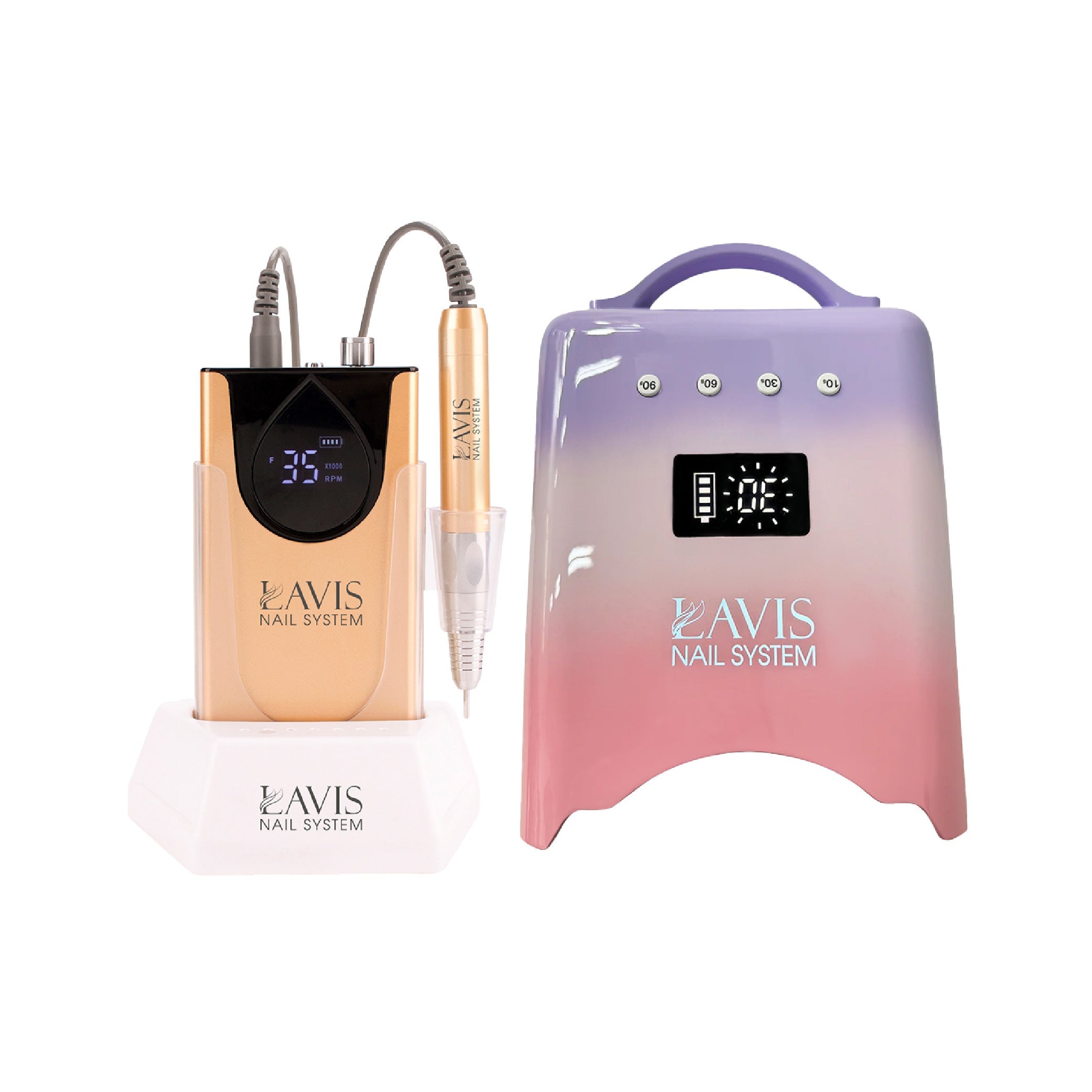 LAVIS Nail Drill + UV/LED Nail Lamps - FG