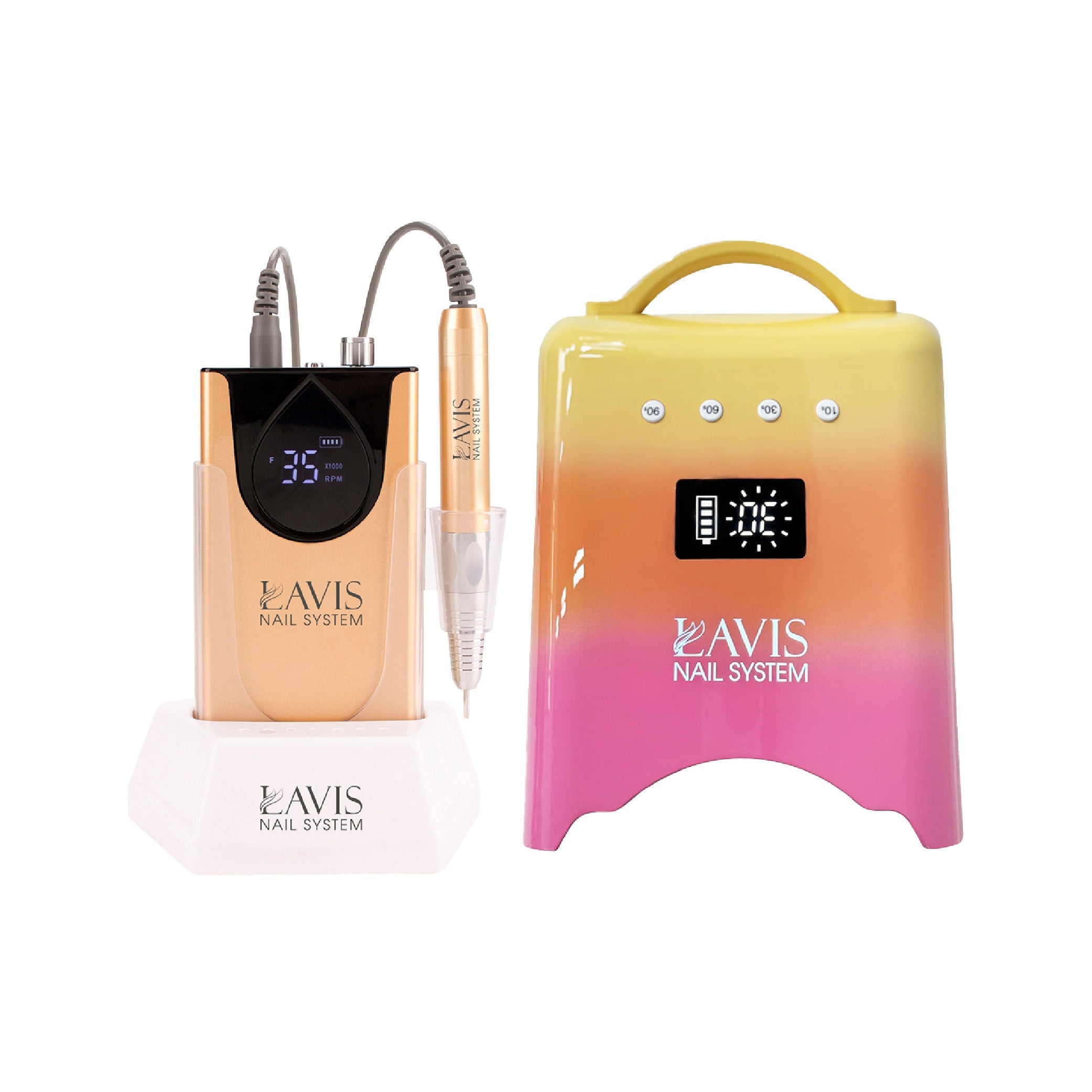 LAVIS Nail Drill + UV/LED Nail Lamps - FG