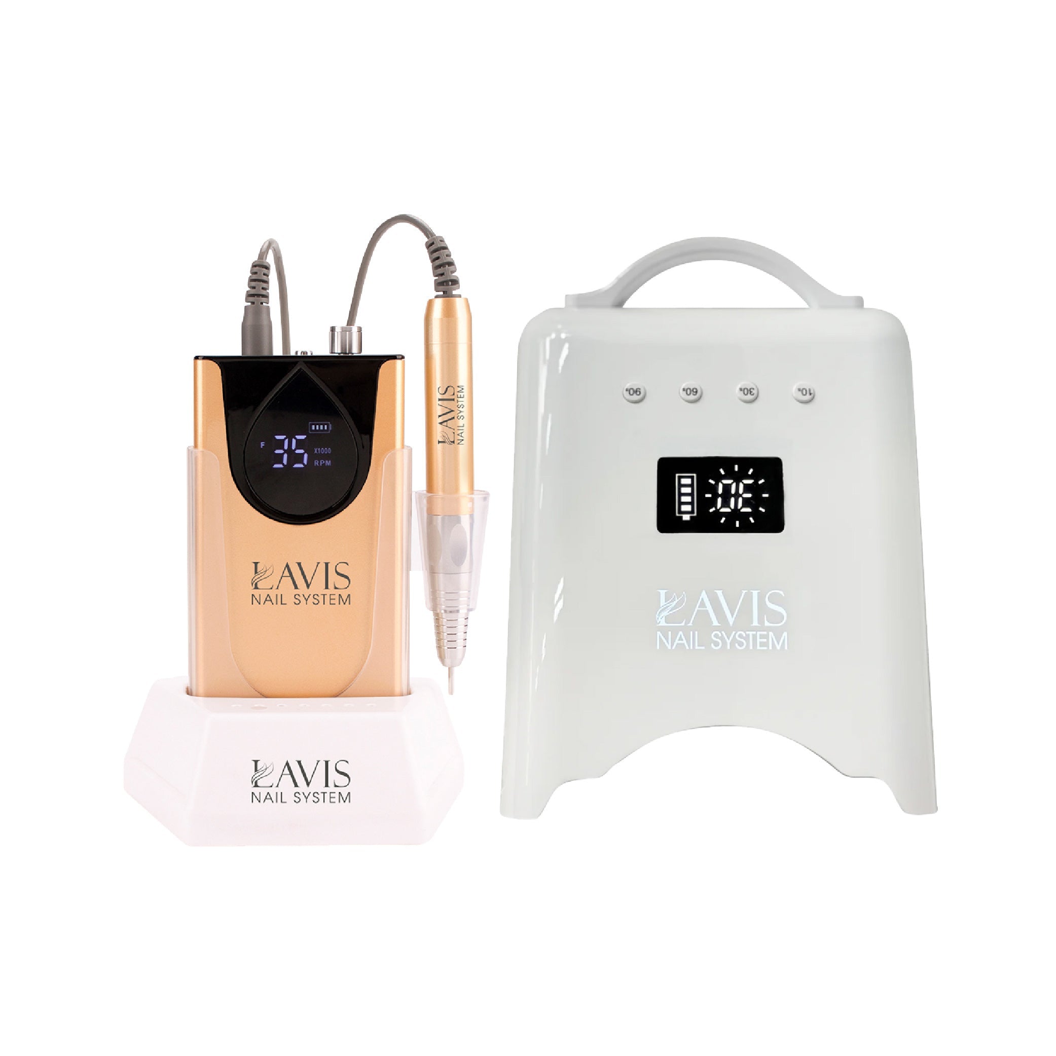 LAVIS Nail Drill + UV/LED Nail Lamps - FG