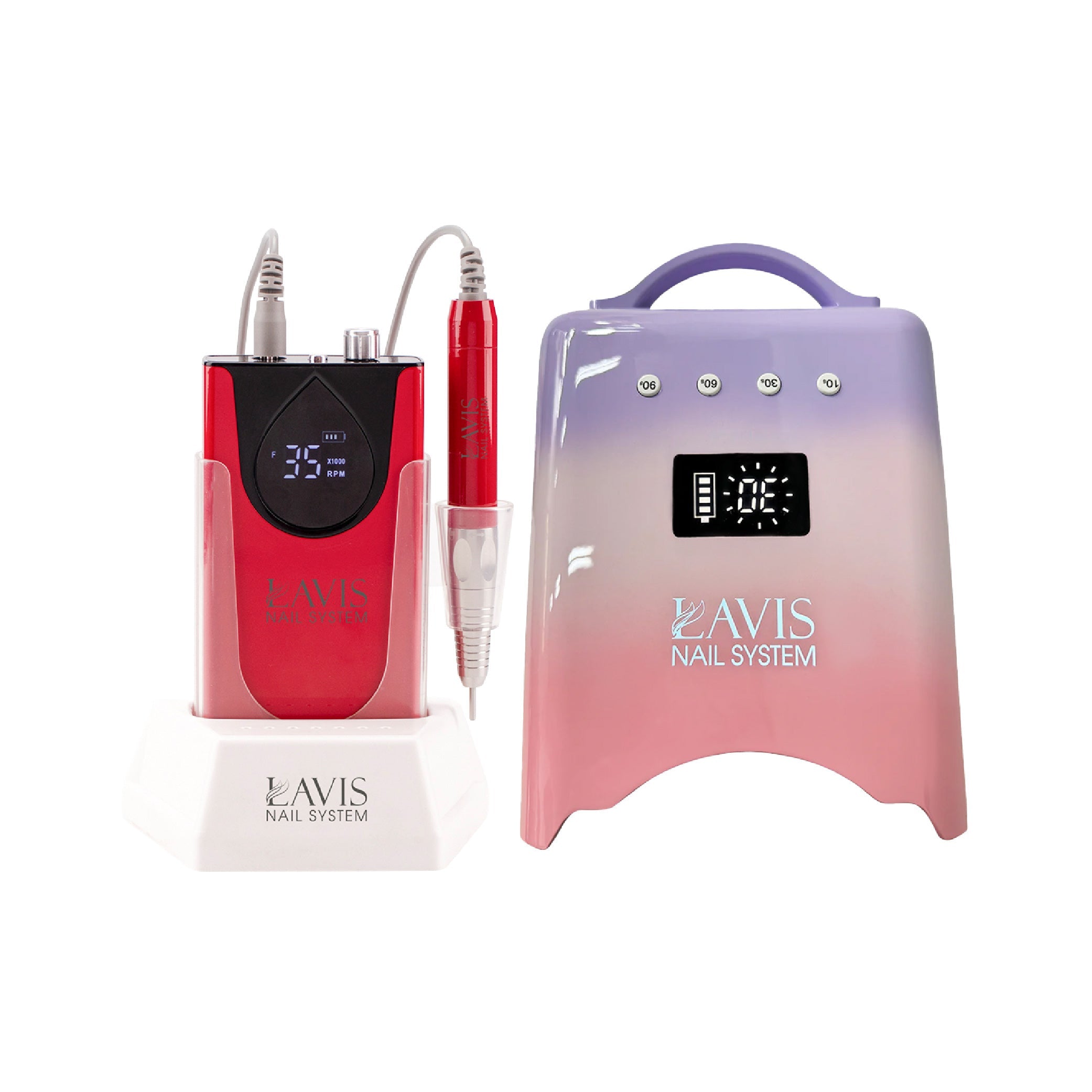 LAVIS Nail Drill + UV/LED Nail Lamps - FG