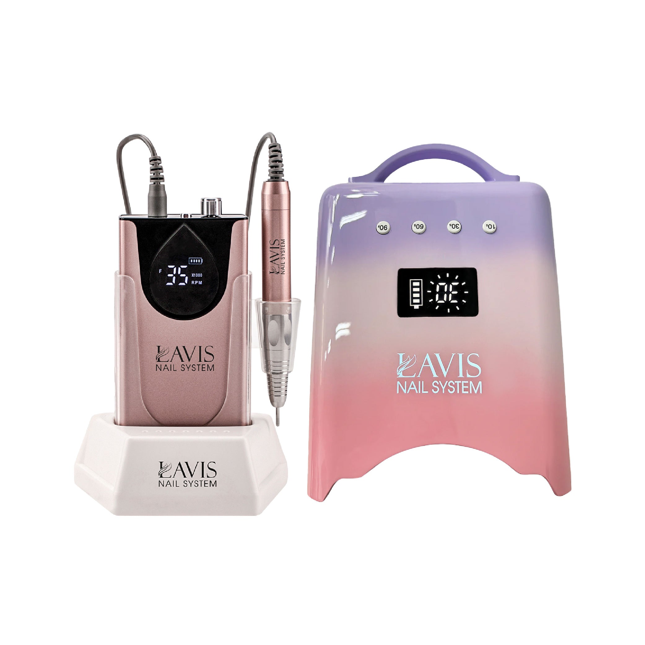 LAVIS Nail Drill + UV/LED Nail Lamps - FG