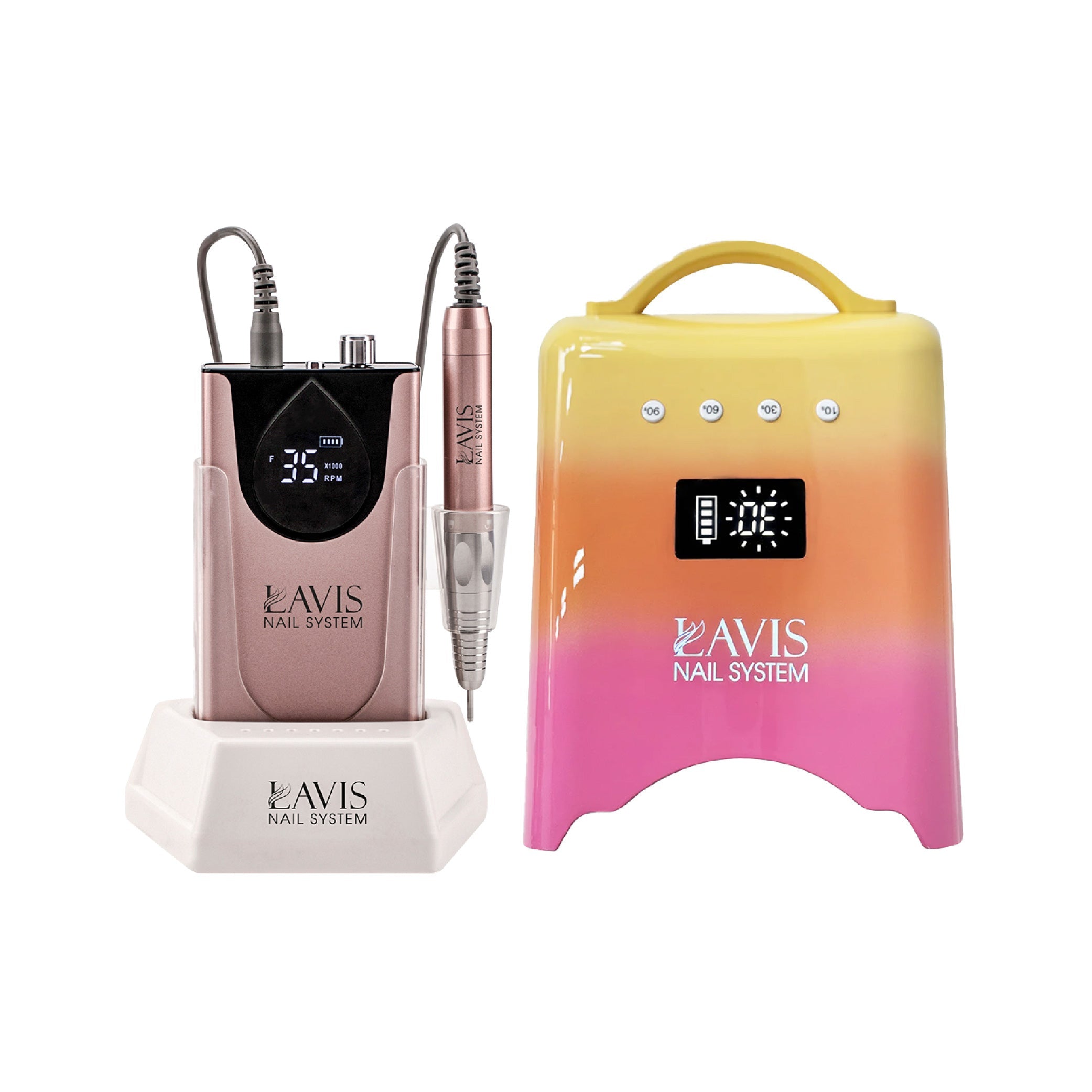 LAVIS Nail Drill + UV/LED Nail Lamps - FG