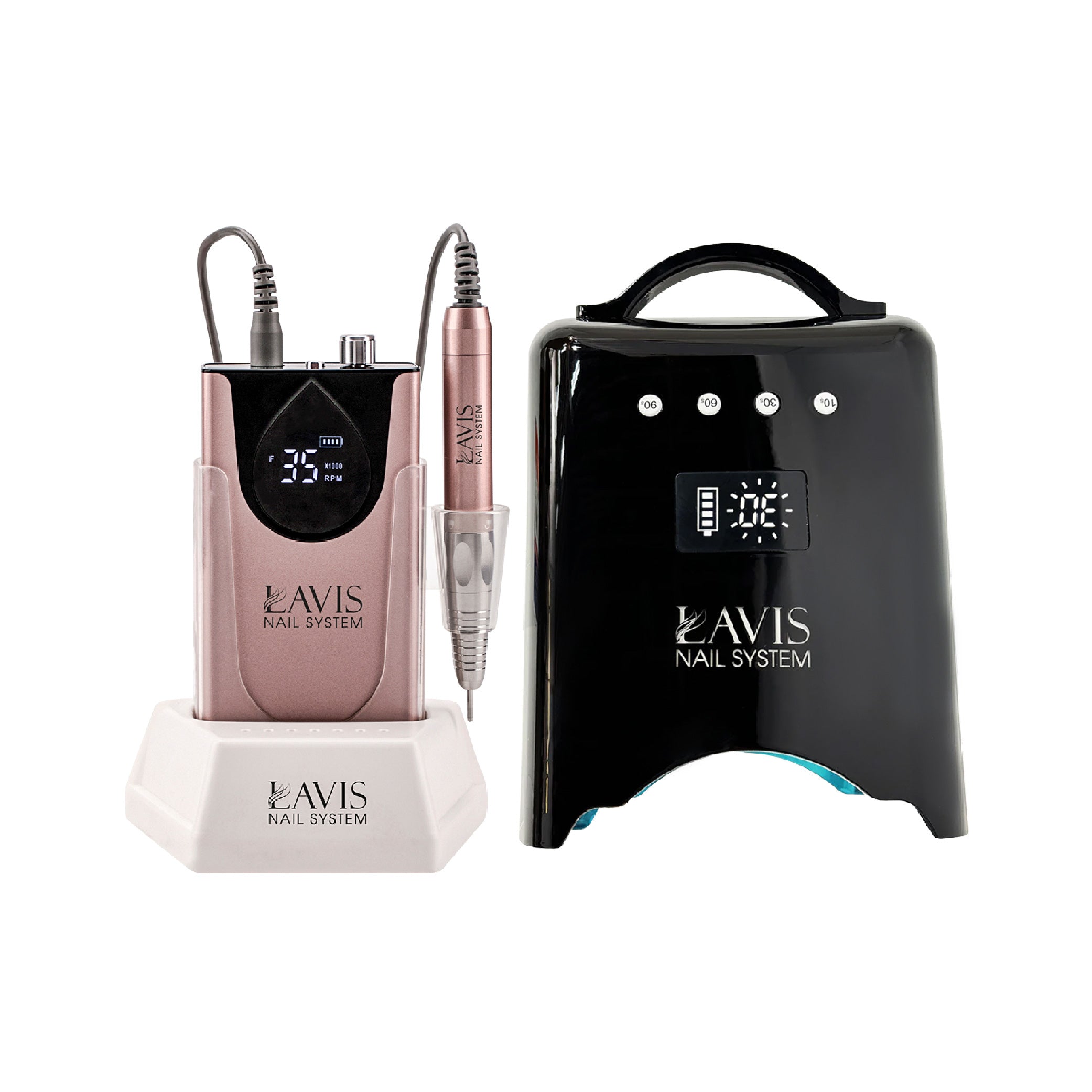 LAVIS Nail Drill + UV/LED Nail Lamps - FG