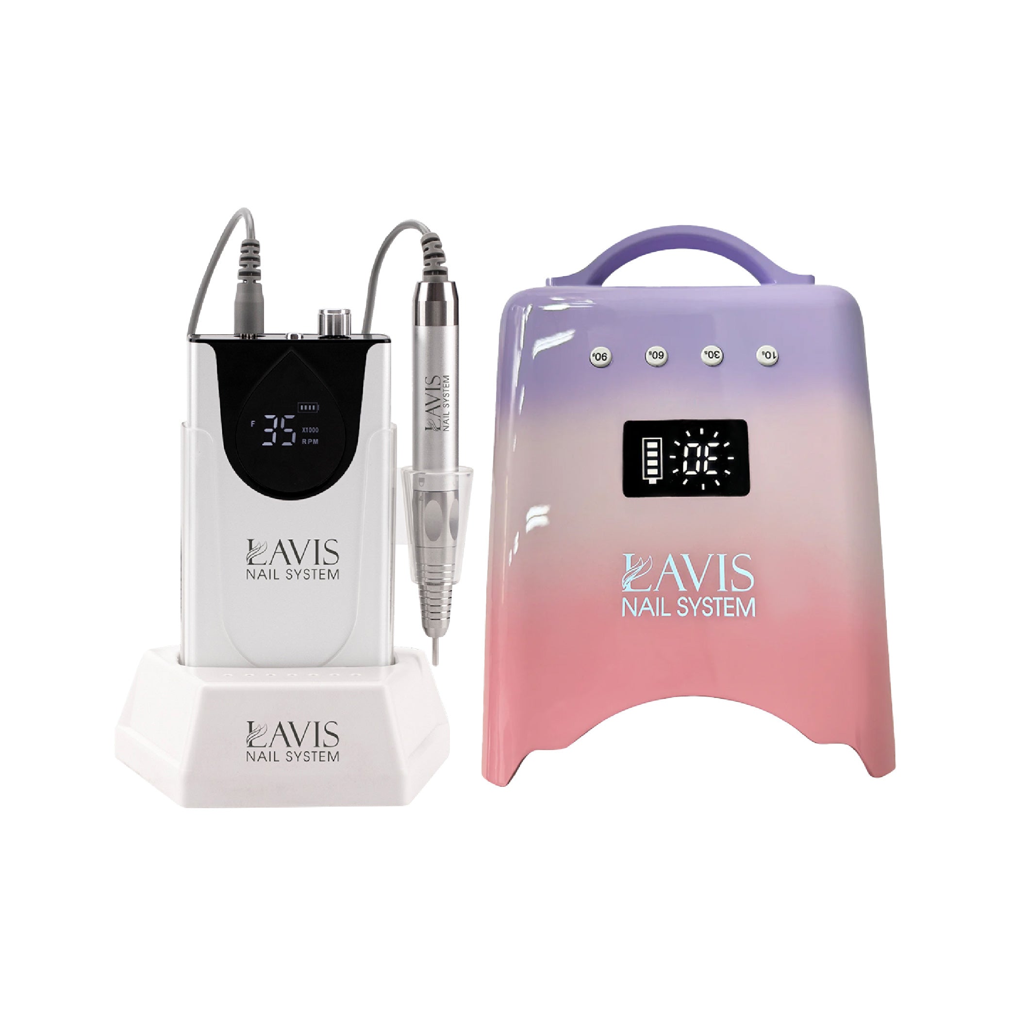 LAVIS Nail Drill + UV/LED Nail Lamps - FG