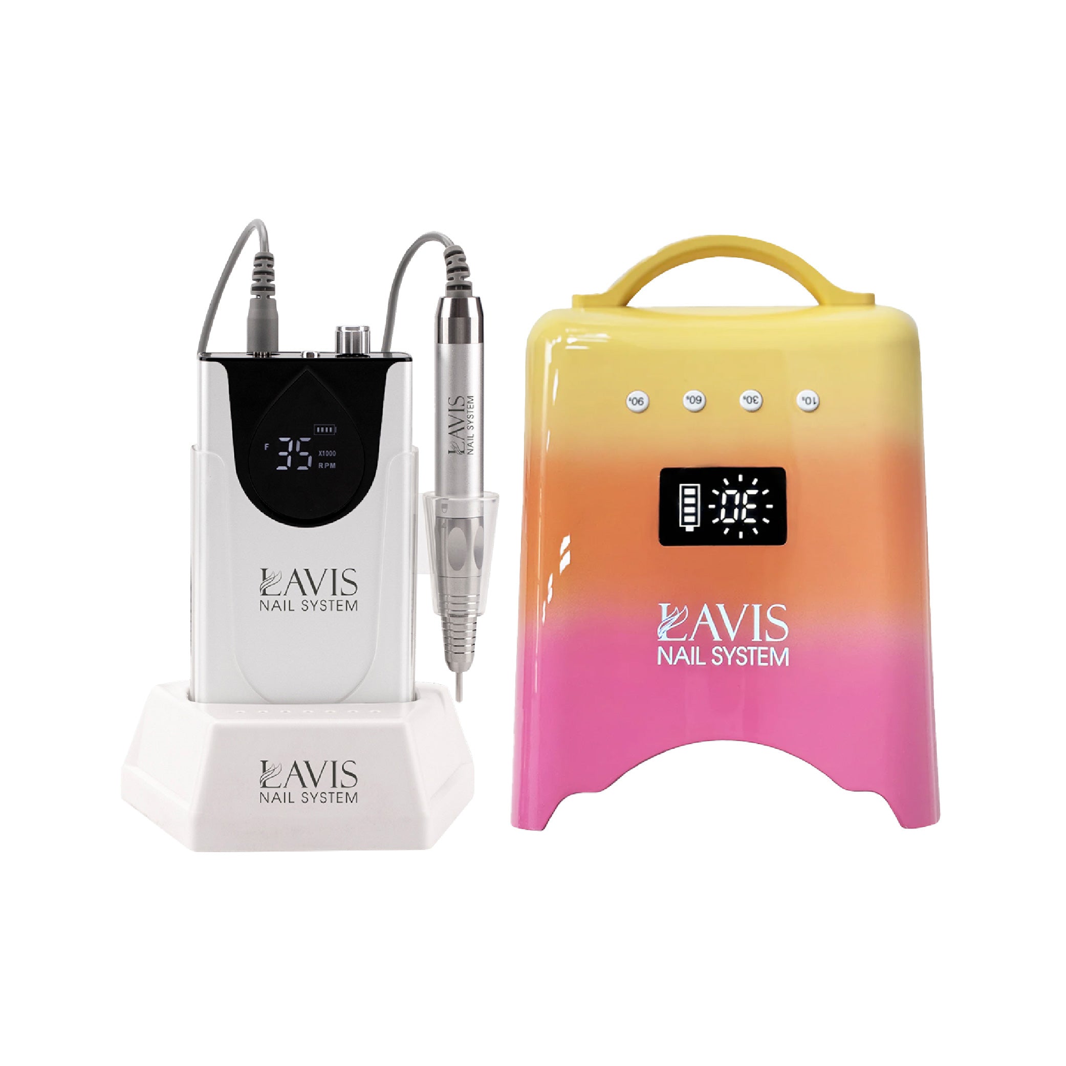 LAVIS Nail Drill + UV/LED Nail Lamps - FG