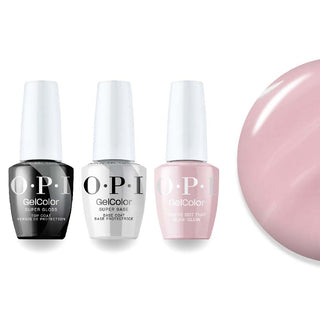 OPI Intelli-Gel Combo - Super Base Coat, Super Gloss Top Coat & U22 You’ve Got that Glas-glow