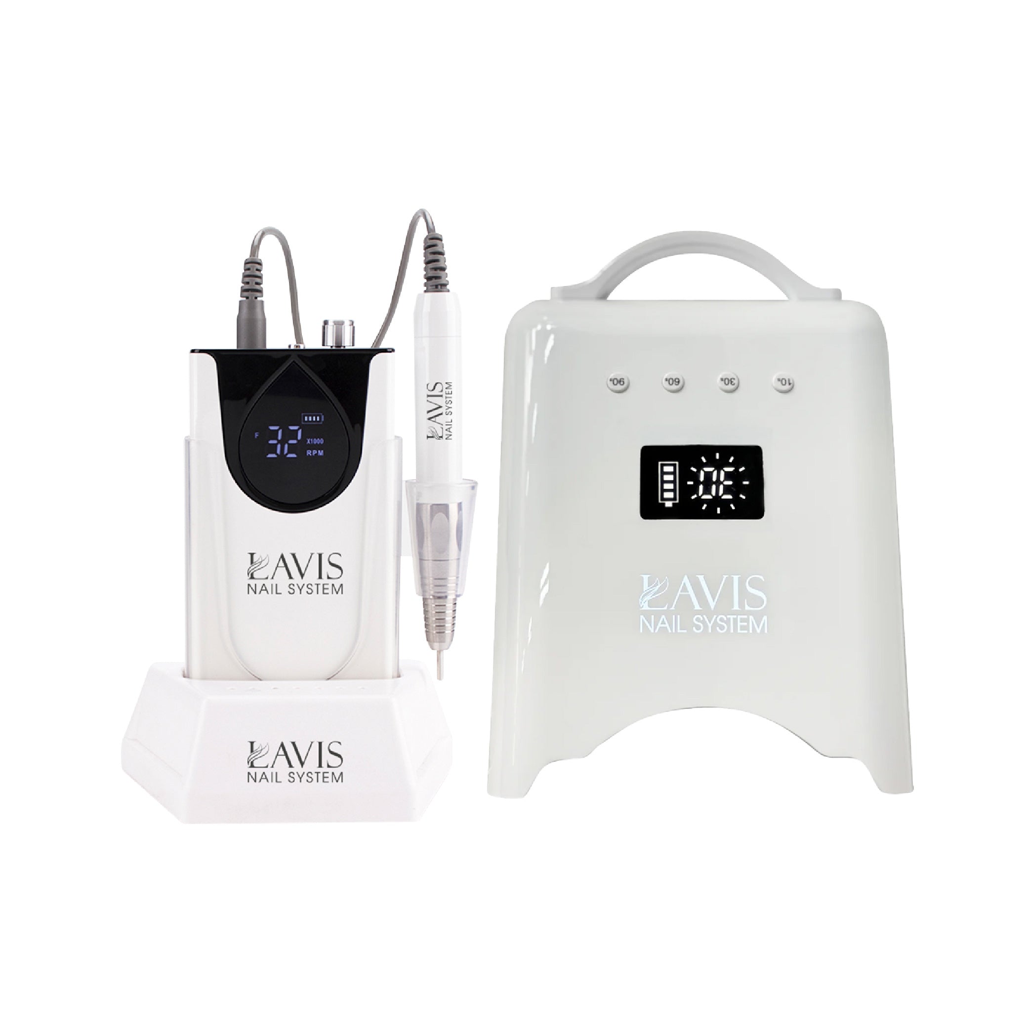 LAVIS Nail Drill + UV/LED Nail Lamps - FG