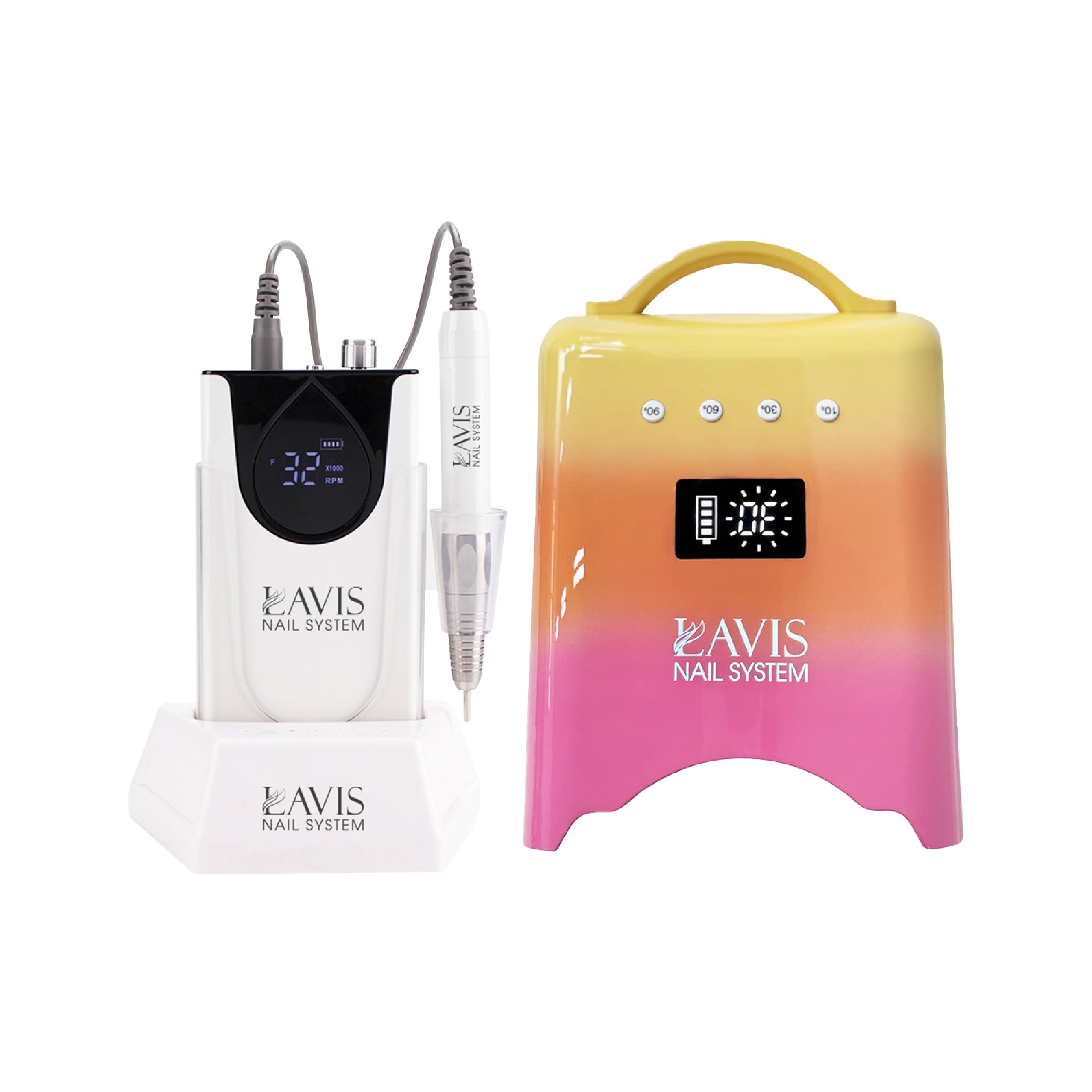 LAVIS Nail Drill + UV/LED Nail Lamps - FG