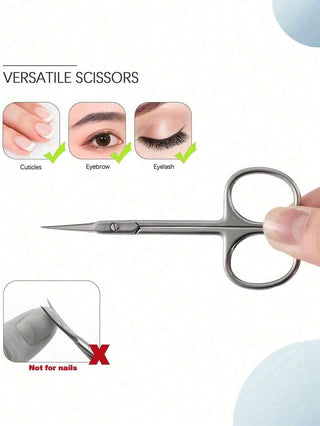 Ultra Fine Nail And Toenail Trimming Cuticle Scissors - Silver