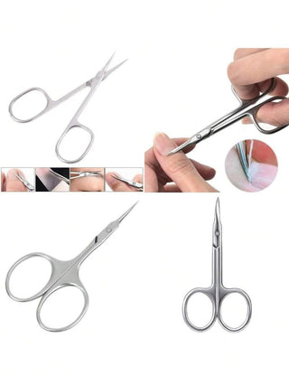 Ultra Fine Nail And Toenail Trimming Cuticle Scissors - Silver
