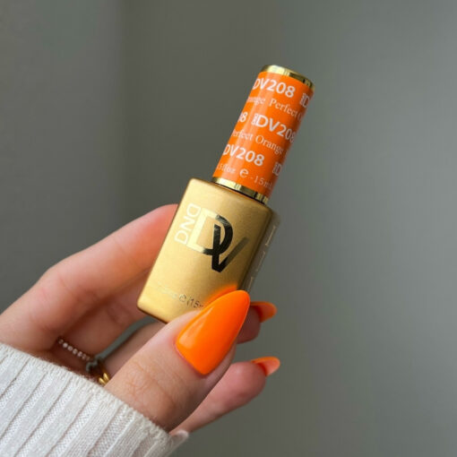 DND DIVA Gel Polish - 208 Perfect Orange