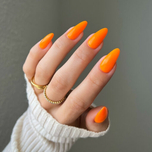 DND DV 208 Perfect Orange - DND Diva Gel Polish & Matching Nail Lacquer Duo Set