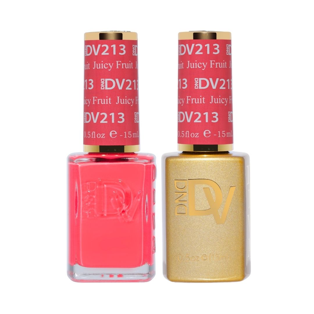 DND DV 213 Juicy Fruit - DND Diva Gel Polish & Matching Nail Lacquer Duo Set