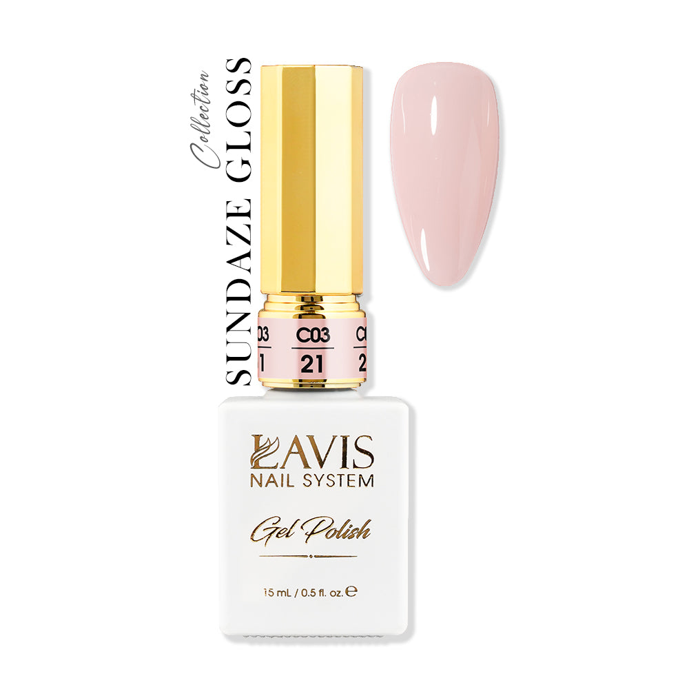 LAVIS C03 - 21 - Gel Polish 0.5 oz - Sundaze Gloss Collection