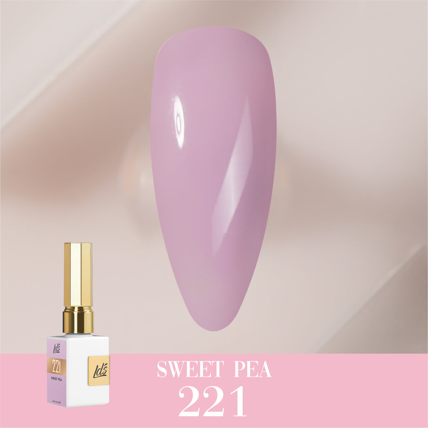 LDS Color Craze Collection - 221 Sweet Pea - Gel Polish 0.5oz