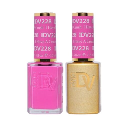 DND DV 228 I Have A Crush - DND Diva Gel Polish & Matching Nail Lacquer Duo Set