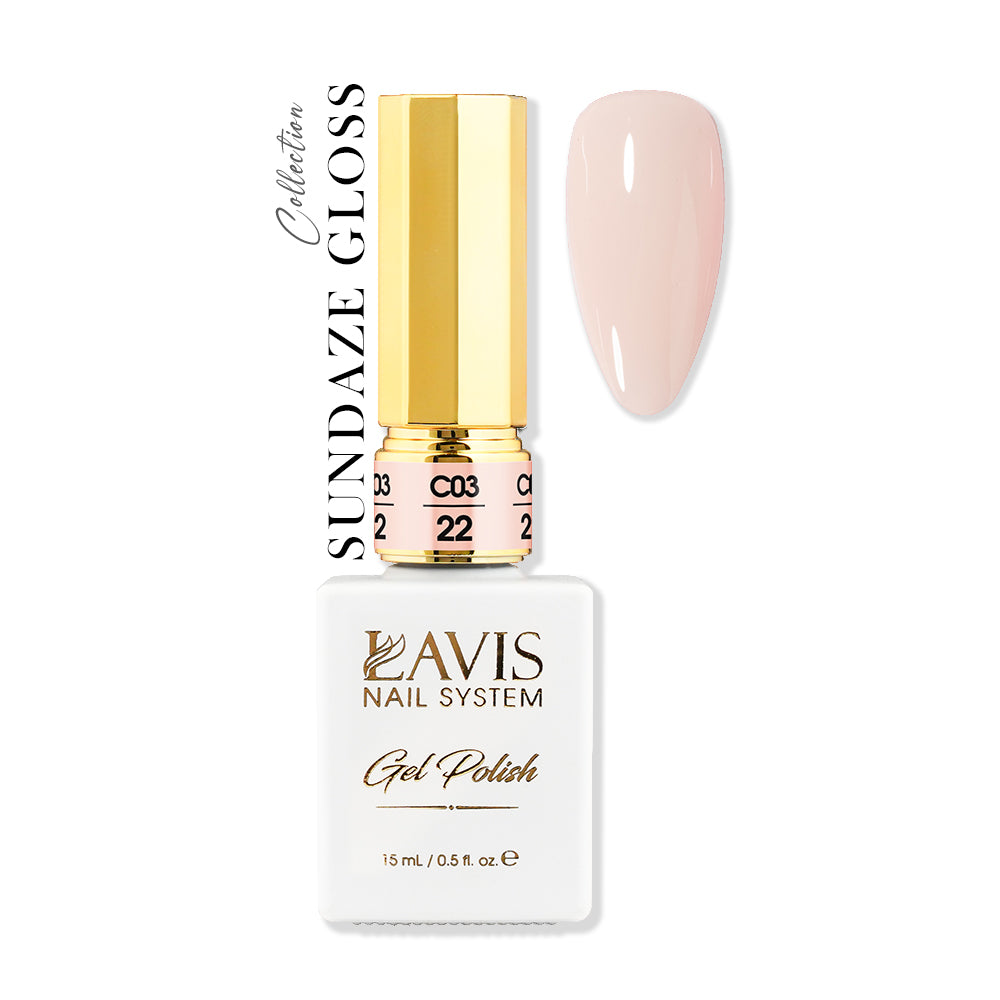 LAVIS C03 - 22 - Gel Polish 0.5 oz - Sundaze Gloss Collection