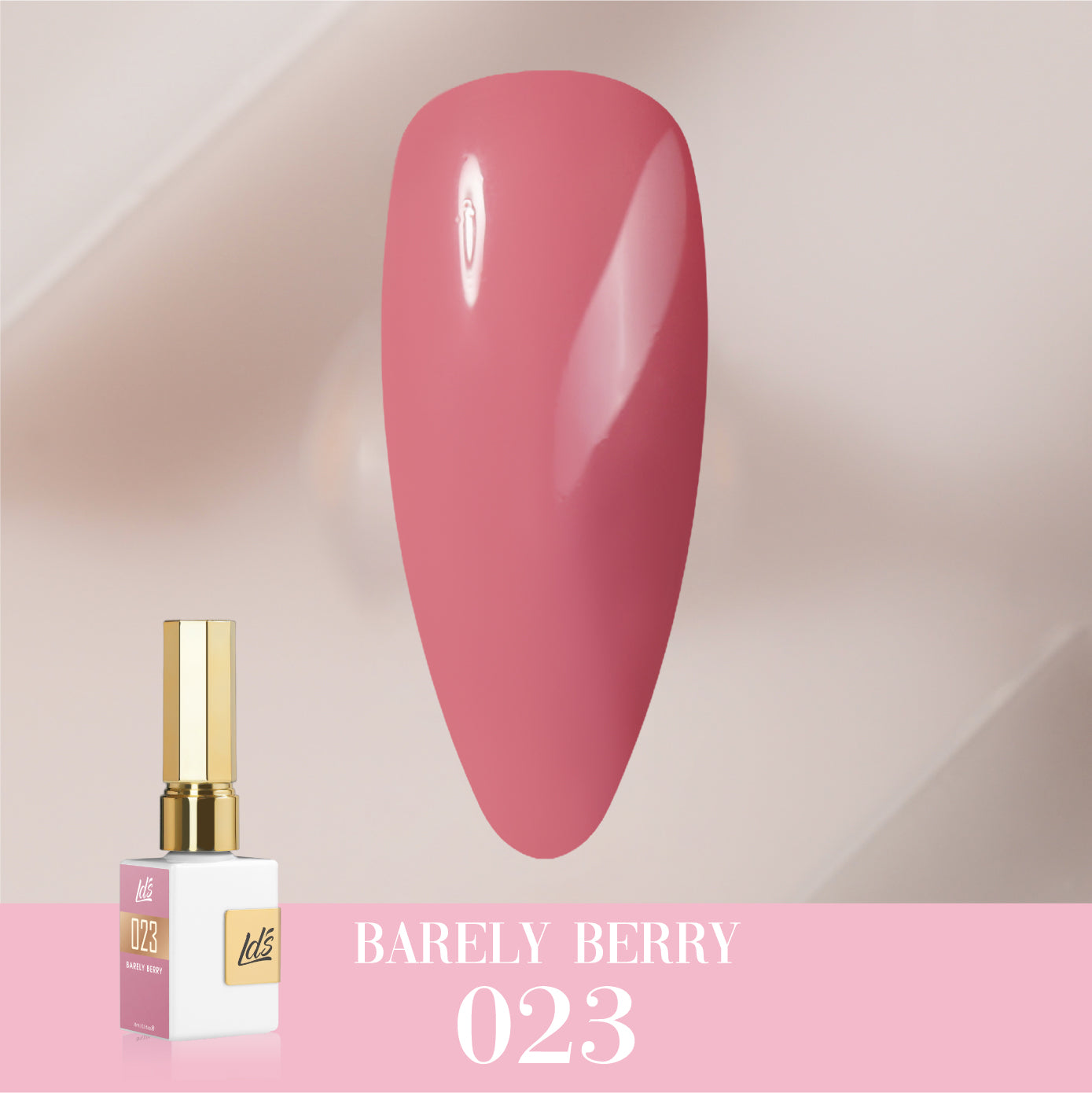 LDS Color Craze Collection - 023 Barely Berry - Gel Polish 0.5oz