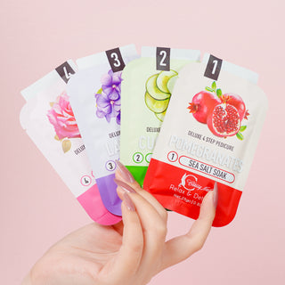 Classy Nail - Deluxe 4 Steps Pedicure x100 Boxes - Pomegranates