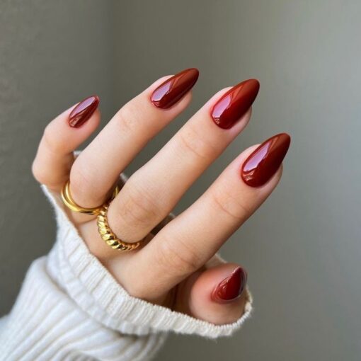 DND DIVA Gel Polish - 251 Chocolate Red