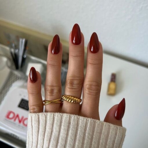 DND DIVA Gel Polish - 251 Chocolate Red