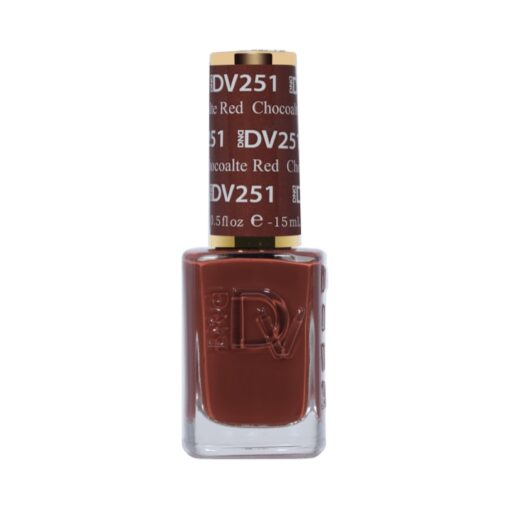 DND DIVA Nail Lacquer - 251 Chocolate Red