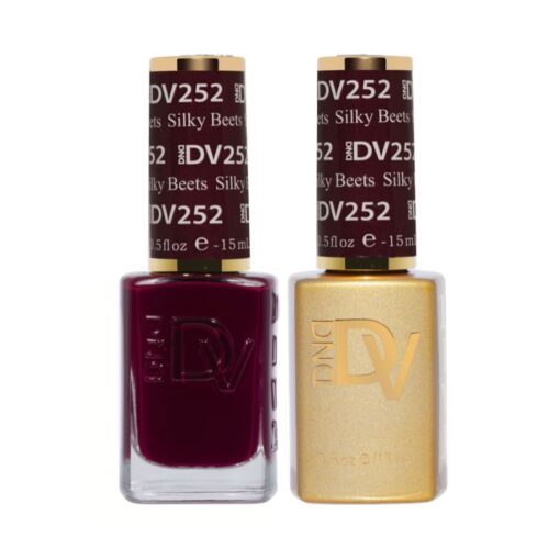 DND DV 252 Silky Beets - DND Diva Gel Polish & Matching Nail Lacquer Duo Set