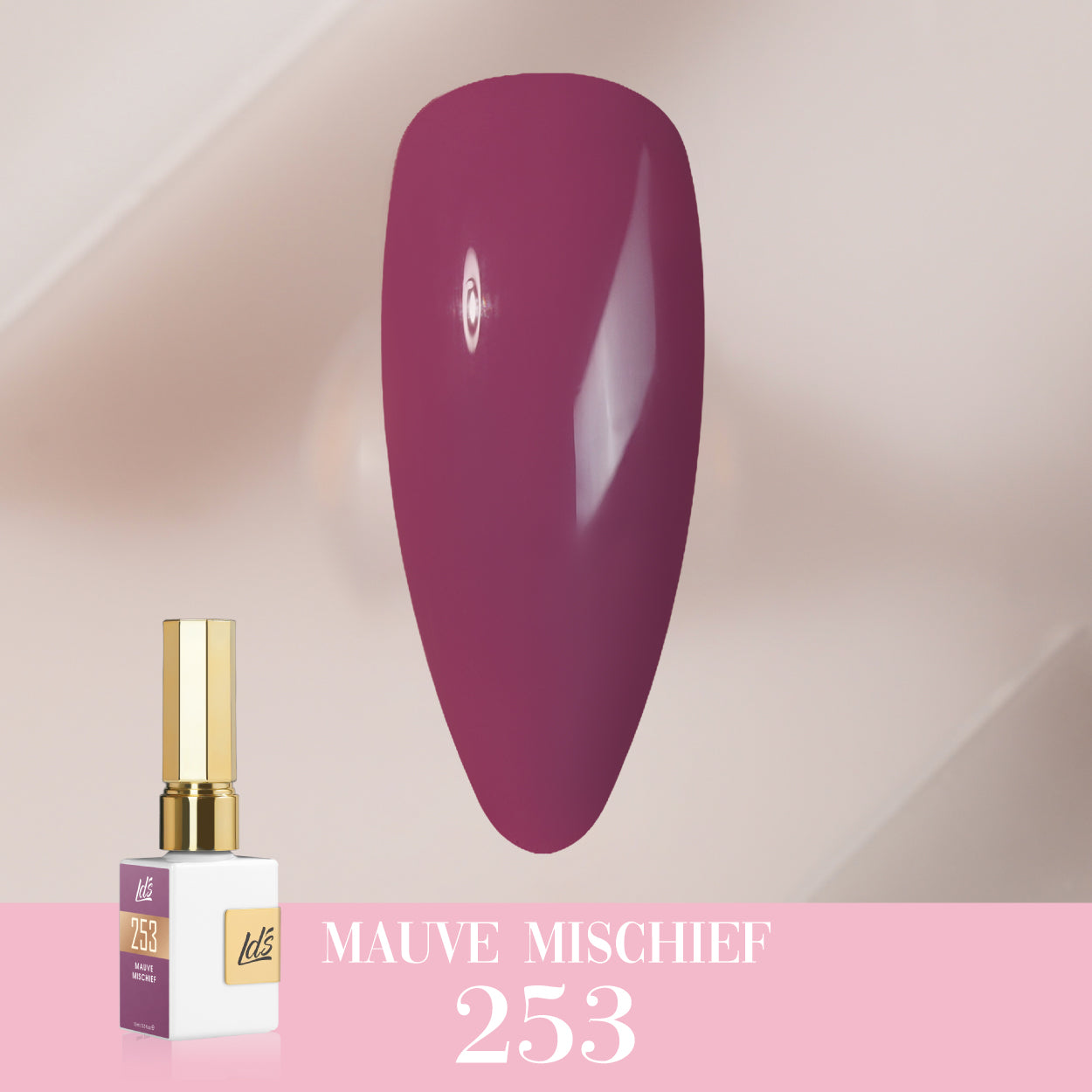 LDS Color Craze Collection - 253 Mauve Mischief - Gel Polish 0.5oz