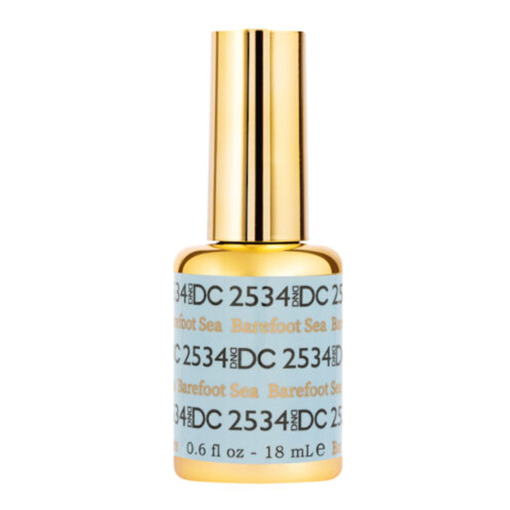 DND DC Gel Nail Polish Duo - 2534 Barefoot Sea - Free Spirit Collection