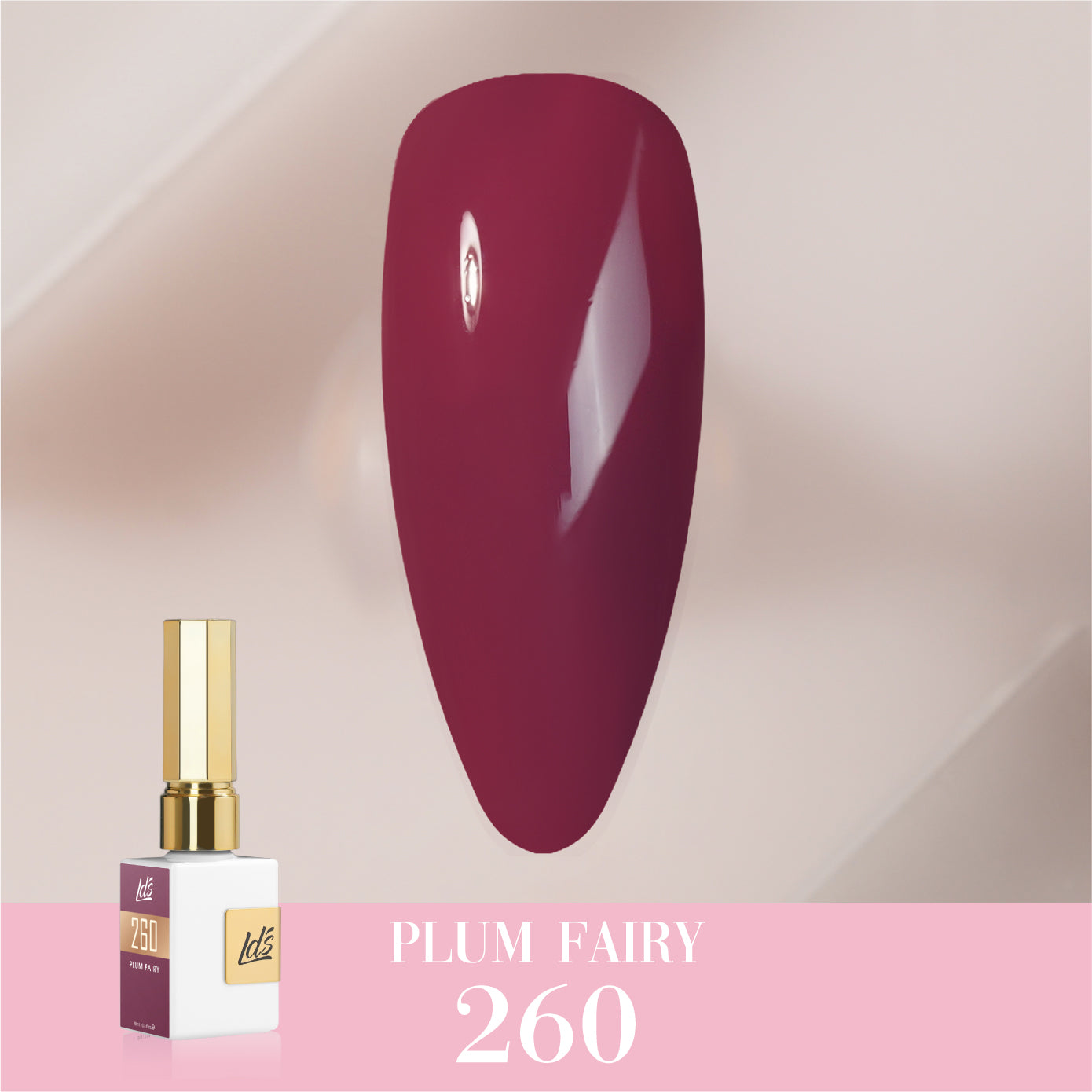 LDS Color Craze Collection - 260 Plum Fairy - Gel Polish 0.5oz