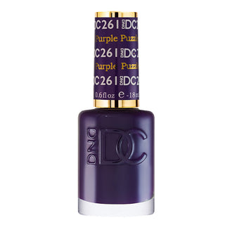 DND DC Gel Nail Polish Duo - 261 Purple Colors - Puzzled Purple