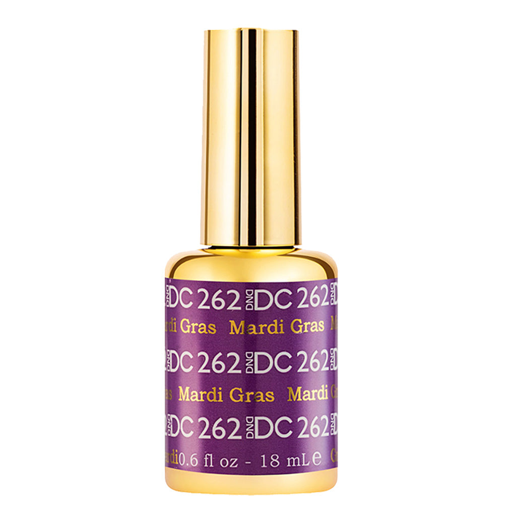 DND DC Gel Nail Polish Duo - 262 Purple Colors - Mardi Gras