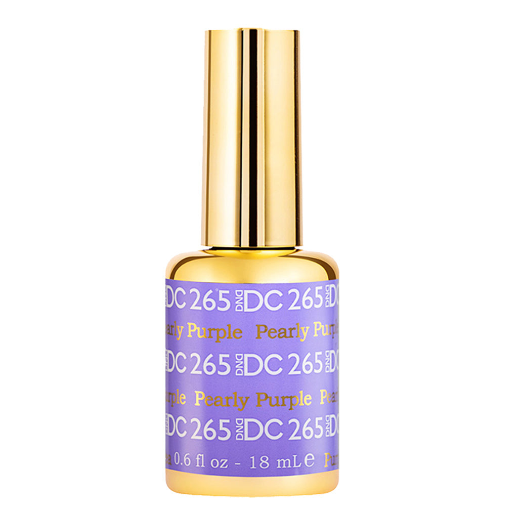 DND DC Gel Nail Polish Duo - 265 Purple Colors - Pearly Purple