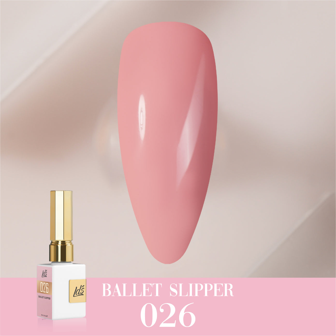 LDS Color Craze Collection - 026 Ballet Slipper - Gel Polish 0.5oz