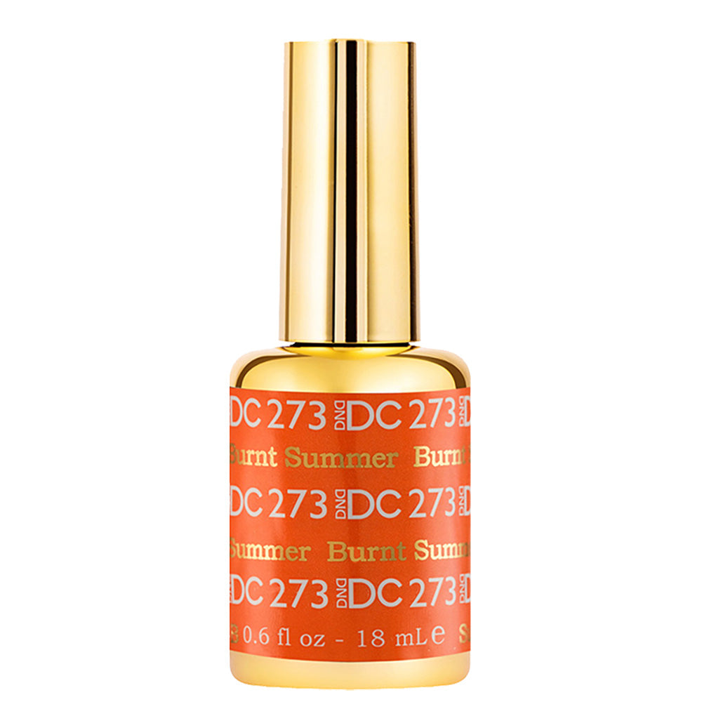 DND DC Gel Nail Polish Duo - 273 Orange Colors - Burnt Summer