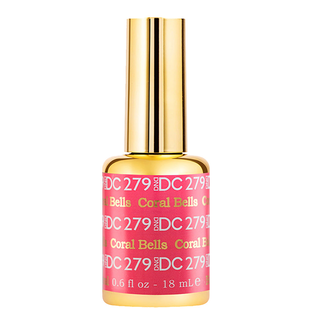 DND DC Gel Nail Polish Duo - 279 Pink Colors - Coral Bells