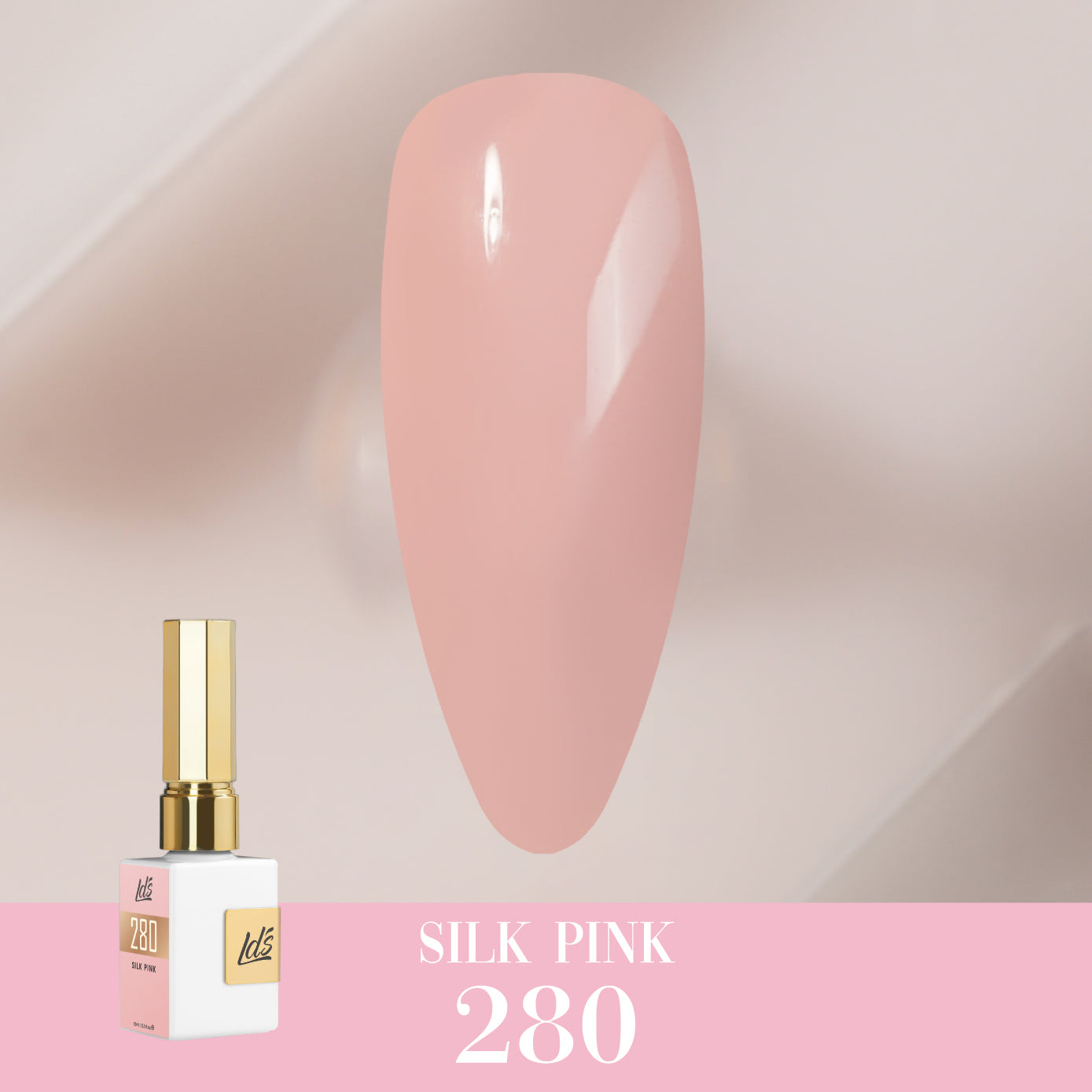 LDS Color Craze Collection - 280 Silk Pink - Gel Polish 0.5oz