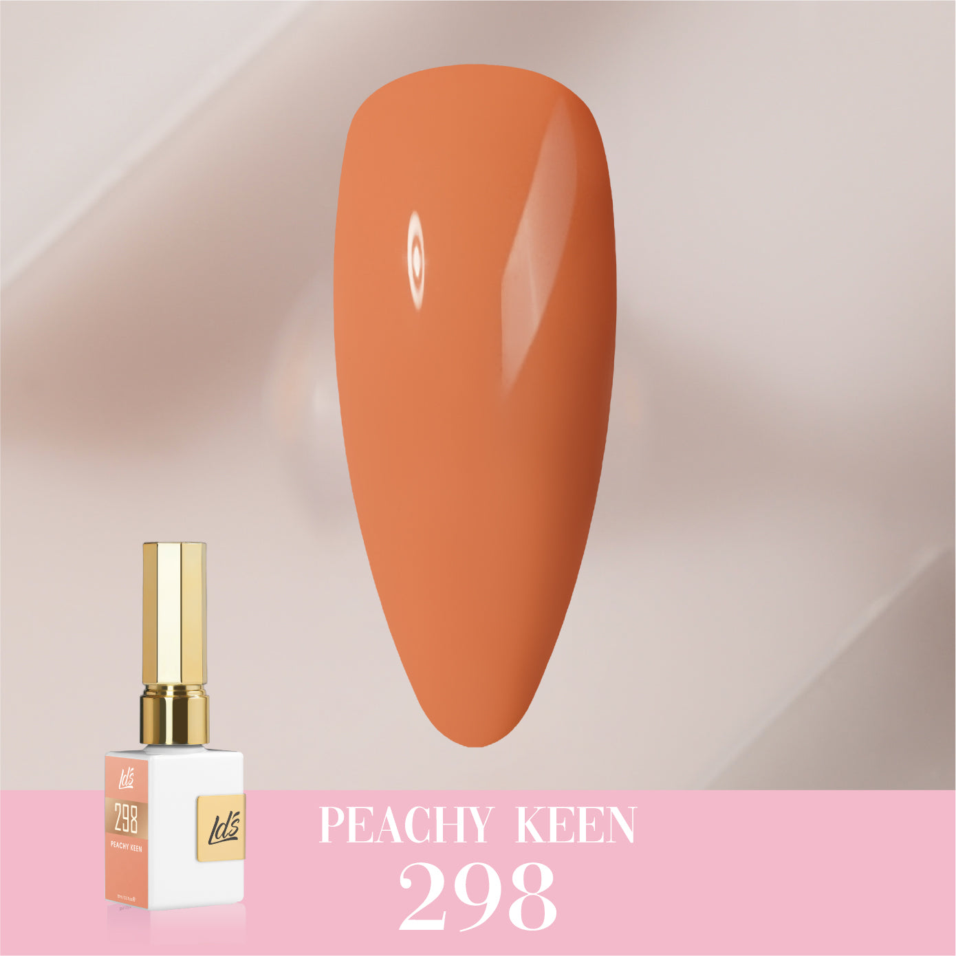 LDS Color Craze Collection - 298 Peachy Keen - Gel Polish 0.5oz