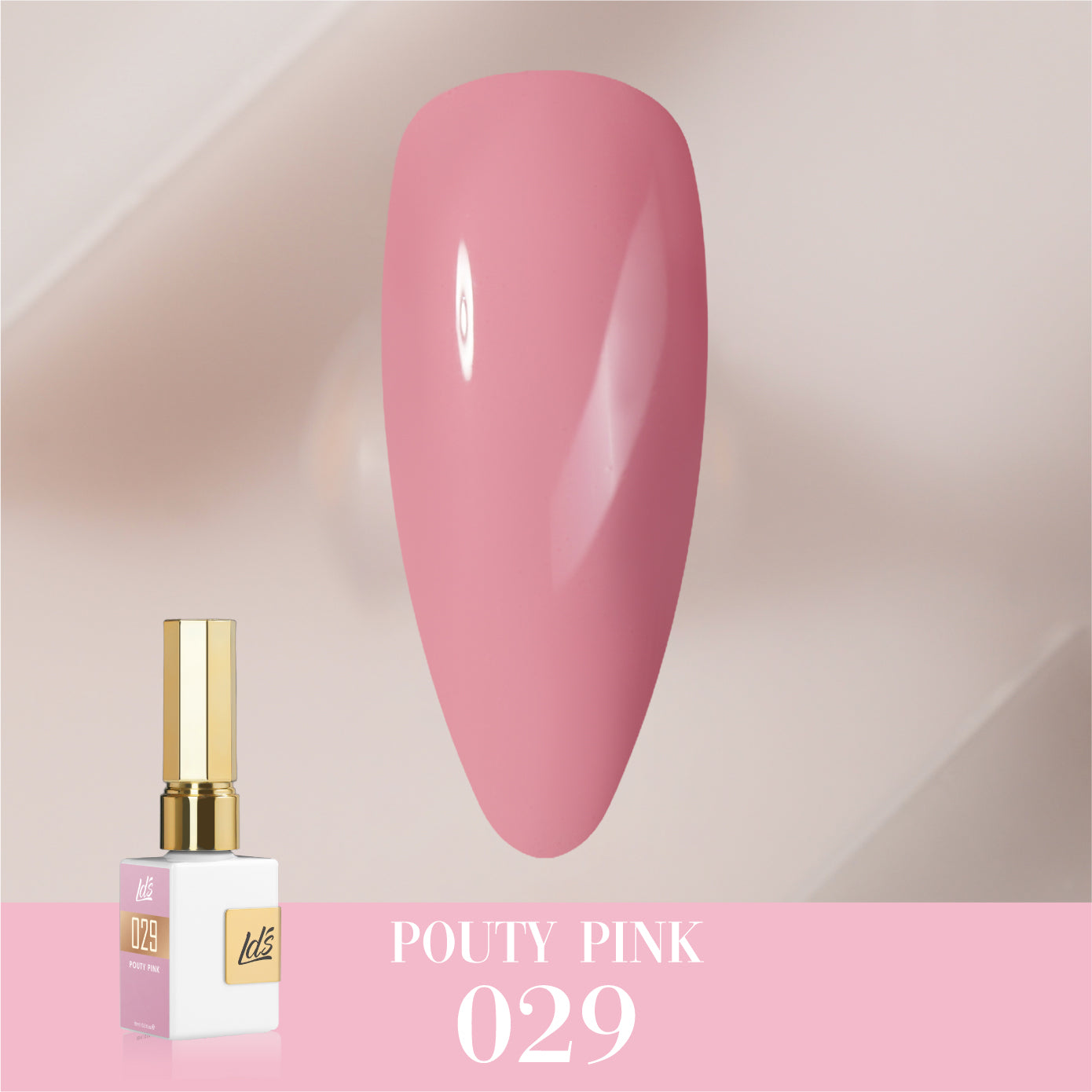 LDS Color Craze Collection - 029 Pouty Pink - Gel Polish 0.5oz