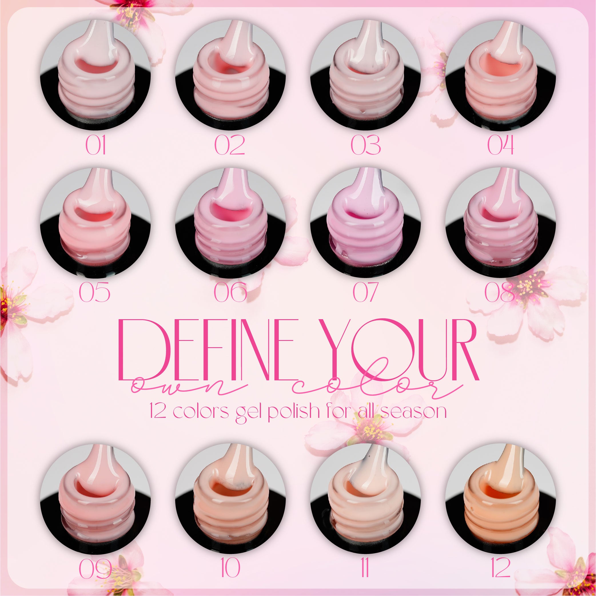 LDS BP Set 12 Colors - Blossom Pink Collection