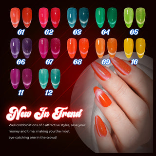 LAVIS Cat Eyes CE3 - 12 - Gel Polish 0.5 oz - Tropical Candy Collection