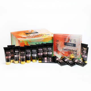 SNS Pro LuxeHybrid UV Gel - Set 24 Colors - HEMA & TPO Free - 60ml