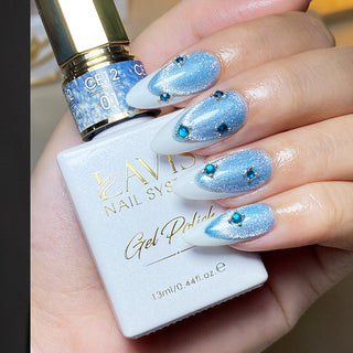 LAVIS 9D Cat Eyes CE12 - 01 (Ver1) - Gel Polish 0.5 oz - Artic Jewel Collection