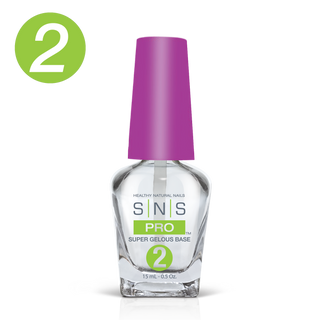 SNS Pro Shield 2.0 Combo - BioRepair Foundation, Gelous Base, Sealer Dry 0.5oz, LAVIS Soft Gel Tips 4 Shapes