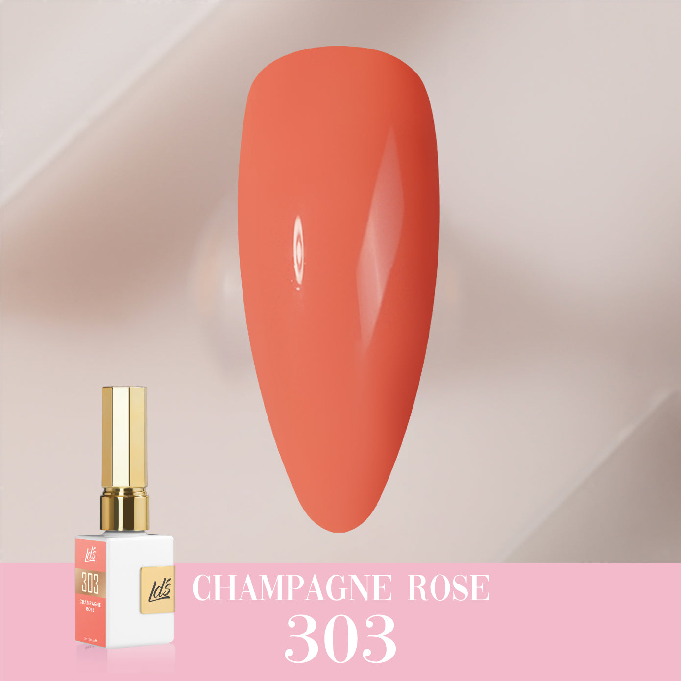 LDS Color Craze Collection - 303 Champagne Rose - Gel Polish 0.5oz