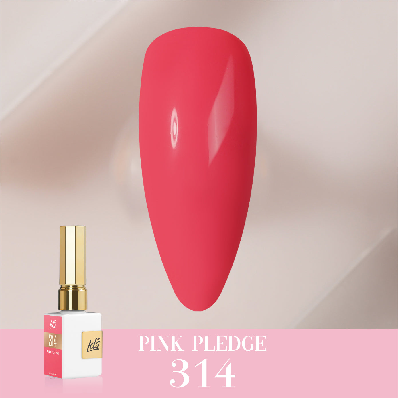 LDS Color Craze Collection - 314 Pink Pledge - Gel Polish 0.5oz