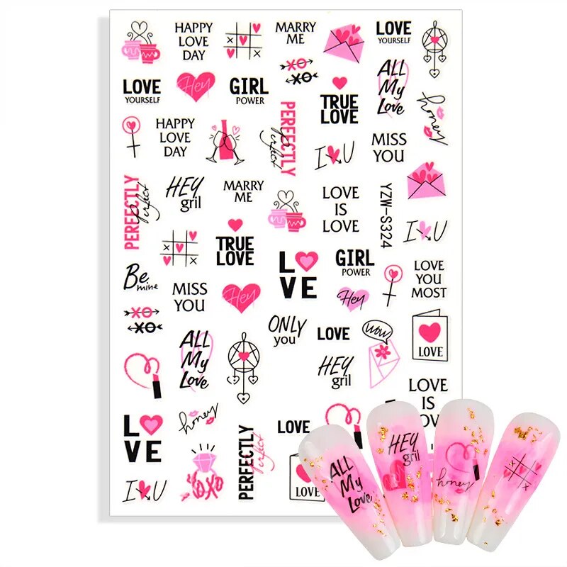  Nail Art Stickers - YZW-S324 by OTHER sold by DTK Nail Supply