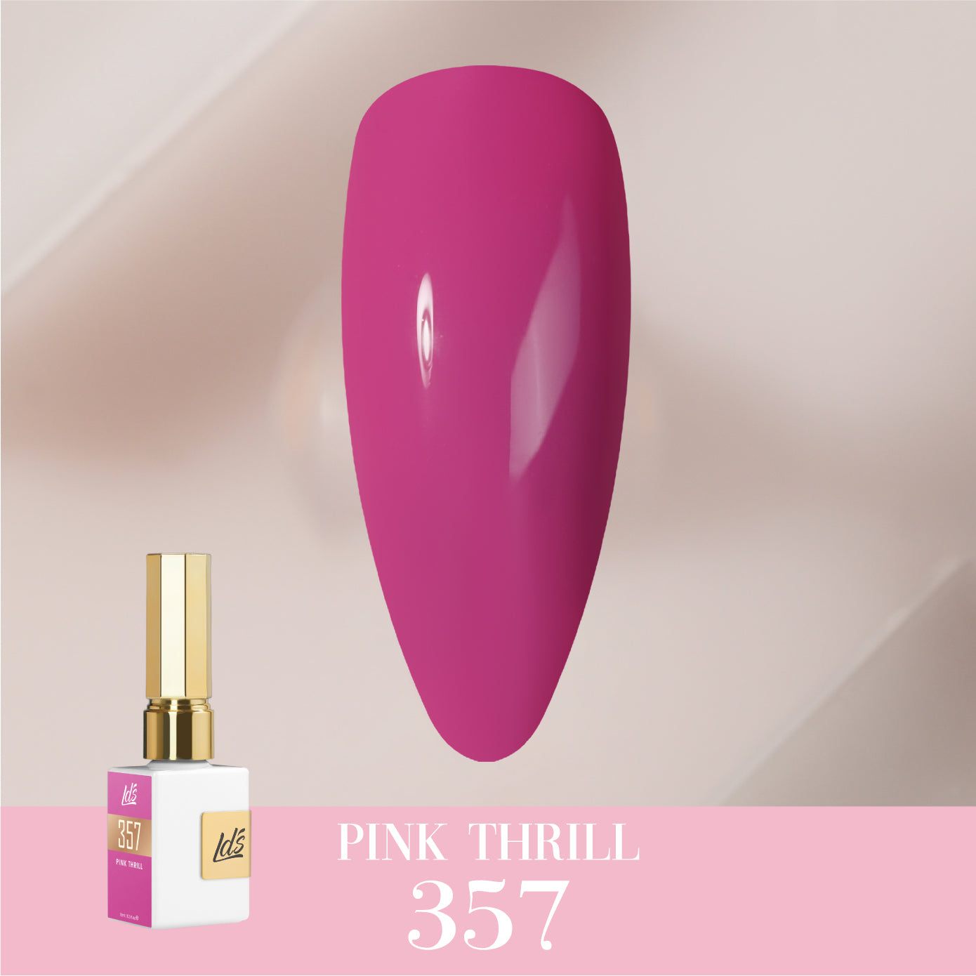 LDS Color Craze Collection - 357 Pink Thrill - Gel Polish 0.5oz