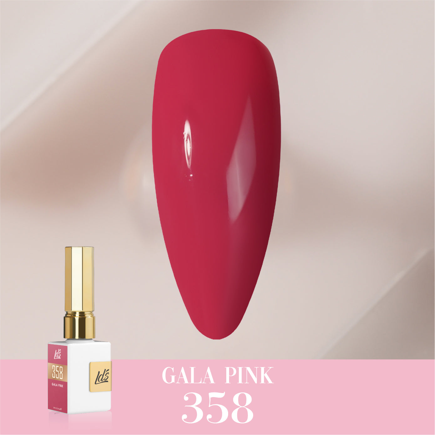 LDS Color Craze Collection - 358 Gala Pink - Gel Polish 0.5oz